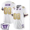 Custom Washington Huskies Jersey Name and Number Washington Map Patch Football Husky Royalty