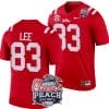 Cayden Lee Jersey #83 Ole Miss Rebels Peach Bowl Patch 2024 College Football Red