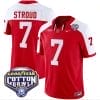 CJ Stroud Jersey #7 Ohio State Buckeyes Cotton Bowl Patch Vapor Football Red Alternate