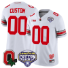 Custom Ohio State Jersey Name and Number Good Year Cotton Bowl Patch Football White