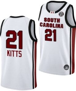 Chloe Kitts Jersey #21 South Carolina Gamecocks College Basketball 2023-24 White