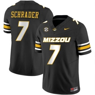 Cody Schrader Jersey #7 Missouri Tigers Vapor Limited College Football Stitched Black 8 Cody Schrader Jersey #7 Missouri Tigers Vapor Limited College Football Stitched Black