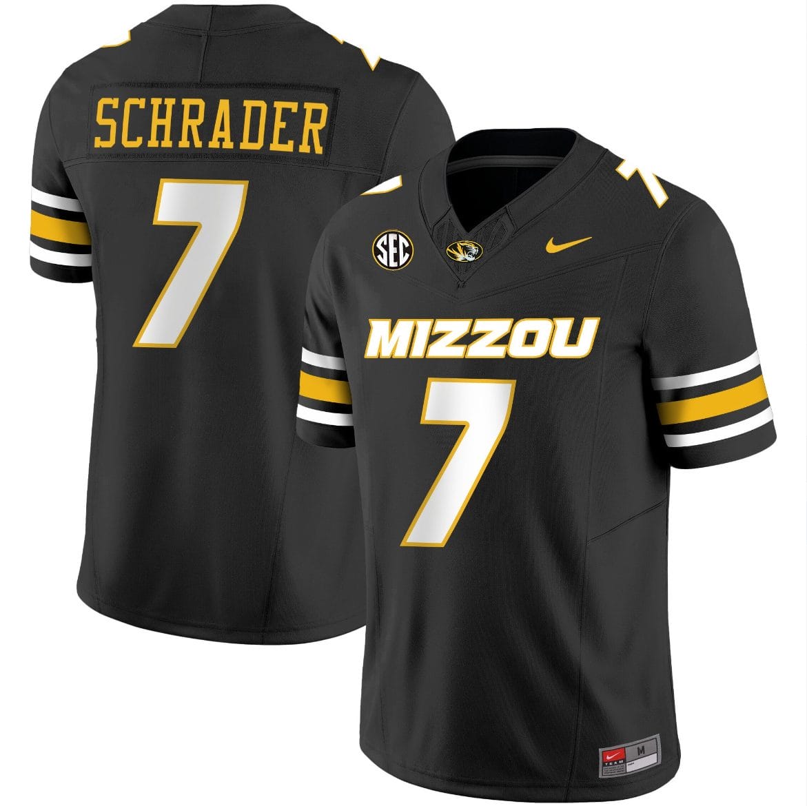 Cody Schrader Jersey #7 Missouri Tigers Vapor Limited College Football Stitched Black 1 Cody Schrader Jersey #7 Missouri Tigers Vapor Limited College Football Stitched Black