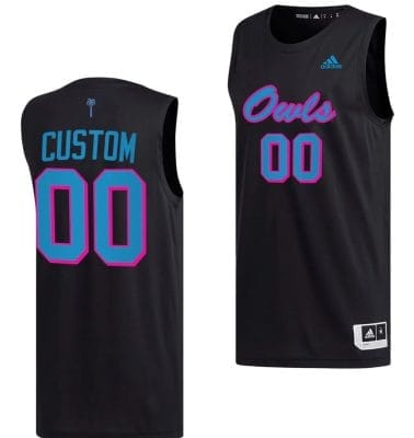 Custom FAU Owls Jersey Name and Number College Basketball Replica Black