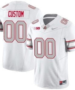 Custom Ohio State Jersey Name and Number Football Stitched Style 1 White