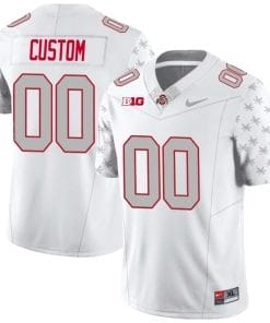Custom Ohio State Jersey Name and Number Football Stitched Style 1 White Special