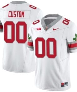 Custom Ohio State Jersey Name and Number Football Stitched Style 2 White