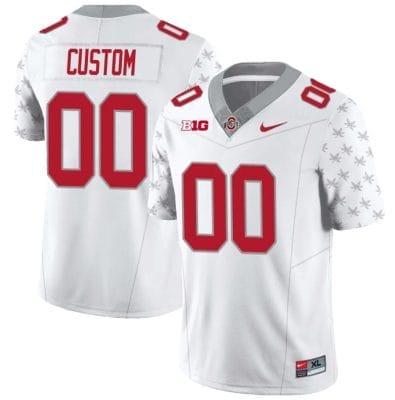 Custom Ohio State Jersey Name and Number Football Stitched Style 2 White Special 8 Custom Ohio State Jersey Name and Number Football Stitched Style 2 White Special