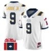 DeShawn Gaddie Jr Jersey #9 Ole Miss Rebels Football Flag Patch All Stitched White 1