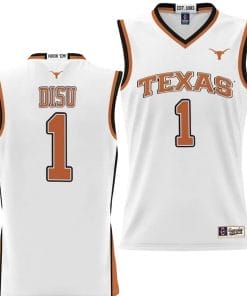 Dylan Disu Jersey #1 Texas Longhorns NIL College Basketball Lightweight White