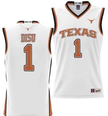 Dylan Disu Jersey #1 Texas Longhorns NIL College Basketball Lightweight White