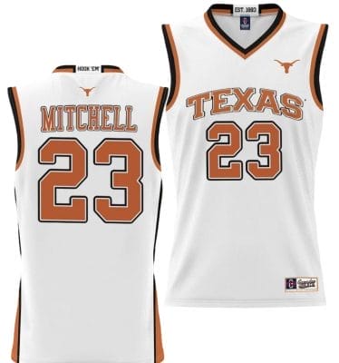 Dillon Mitchell Jersey #23 Texas Longhorns NIL College Basketball Lightweight White 8 Dillon Mitchell Jersey #23 Texas Longhorns NIL College Basketball Lightweight White