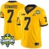 Donovan Edwards Jersey #7 Michigan Wolverines 2023 Big Ten Champions Patch Stitched Maize 4 Donovan Edwards Jersey #7 Michigan Wolverines 2023 Big Ten Champions Patch Stitched Maize