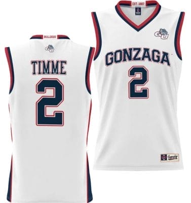 Drew Timme Jersey #2 Gonzaga Bulldogs NIL College Basketball Lightweight White 8 Drew Timme Jersey #2 Gonzaga Bulldogs NIL College Basketball Lightweight White