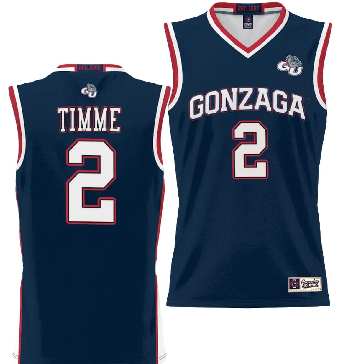 Drew Timme Jersey #2 Gonzaga Bulldogs NIL College Basketball Lightweight Black 1 Drew Timme Jersey #2 Gonzaga Bulldogs NIL College Basketball Lightweight Black