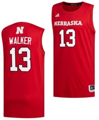 Derrick Walker Jersey #13 Nebraska Cornhuskers Basketball Swingman 2023-24 Red 8 Derrick Walker Jersey #13 Nebraska Cornhuskers Basketball Swingman 2023-24 Red