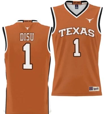 Dylan Disu Jersey #1 Texas Longhorns NIL College Basketball Lightweight Orange 8 Dylan Disu Jersey #1 Texas Longhorns NIL College Basketball Lightweight Orange