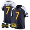 Donovan Edwards Jersey #7 Michigan Wolverines 1000 Wins Patch Vapor Limited Football Navy Alternate