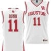 Damian Dunn Jersey #11 Houston Cougars NIL College Basketball Lightweight White 5 Damian Dunn Jersey #11 Houston Cougars NIL College Basketball Lightweight White