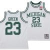 Draymond Green Jersey #23 Michigan State Spartans 125th Basketball Anniversary 1990 Throwback White