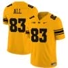 Erick All Jersey #83 Iowa Hawkeyes Vapor Limited College Football Gold