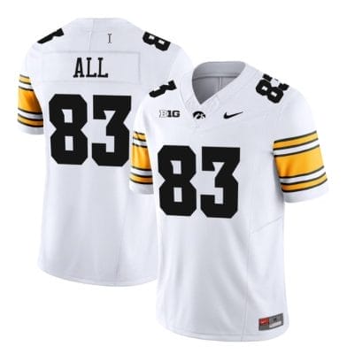 Erick All Jersey #83 Iowa Hawkeyes Vapor Limited College Football White