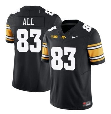 Erick All Jersey #83 Iowa Hawkeyes Vapor Limited College Football Black