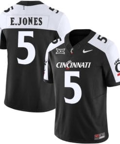 Emory Jones Jersey #5 Cincinnati Bearcats Vapor Limited College Football All Stitched Black Alternate