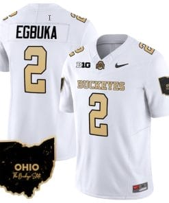 Emeka Egbuka Jersey #2 Ohio State Buckeyes College Football Stitched Special Vapor Limited White