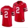 Emeka Egbuka Jersey #2 Ohio State Buckeyes Ohio Stadium Patch College Football Scarlet