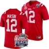 Fraser Masin Jersey #12 Ole Miss Rebels Peach Bowl Patch 2024 College Football Red 4 Fraser Masin Jersey #12 Ole Miss Rebels Peach Bowl Patch 2024 College Football Red
