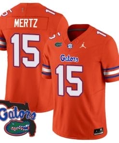 Graham MertzJersey #15 Florida Gators Vapor Limited Florida Map College Football Orange