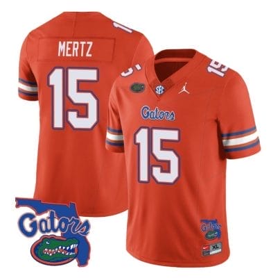 Graham Mertz Jersey #15 Florida Gators Vapor Limited College Football Orange