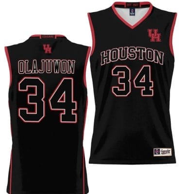 Hakeem Olajuwon Jersey #34 Houston Cougars NIL College Basketball Lightweight Black 8 Hakeem Olajuwon Jersey #34 Houston Cougars NIL College Basketball Lightweight Black