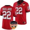 Javon Bullard Jersey #22 Georgia Bulldogs Orange Bowl Patch 2023 College Football Red