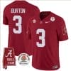 Jermaine Burton Jersey #3 Alabama Crimson Rose Bowl Patch Football Crimson 5 Jermaine Burton Jersey #3 Alabama Crimson Rose Bowl Patch Football Crimson