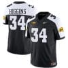 Jay Higgins Jersey #34 Iowa Hawkeyes Vapor Limited College Football Black Alternate