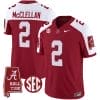 Jase McClellan Jersey #2 Alabama Crimson Tide Vapor Limited Football Alabama Map Crimson Alternate