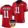 Jalon Walker Jersey #11 Georgia Bulldogs Orange Bowl Patch 2023 College Football Red 4 Jalon Walker Jersey #11 Georgia Bulldogs Orange Bowl Patch 2023 College Football Red