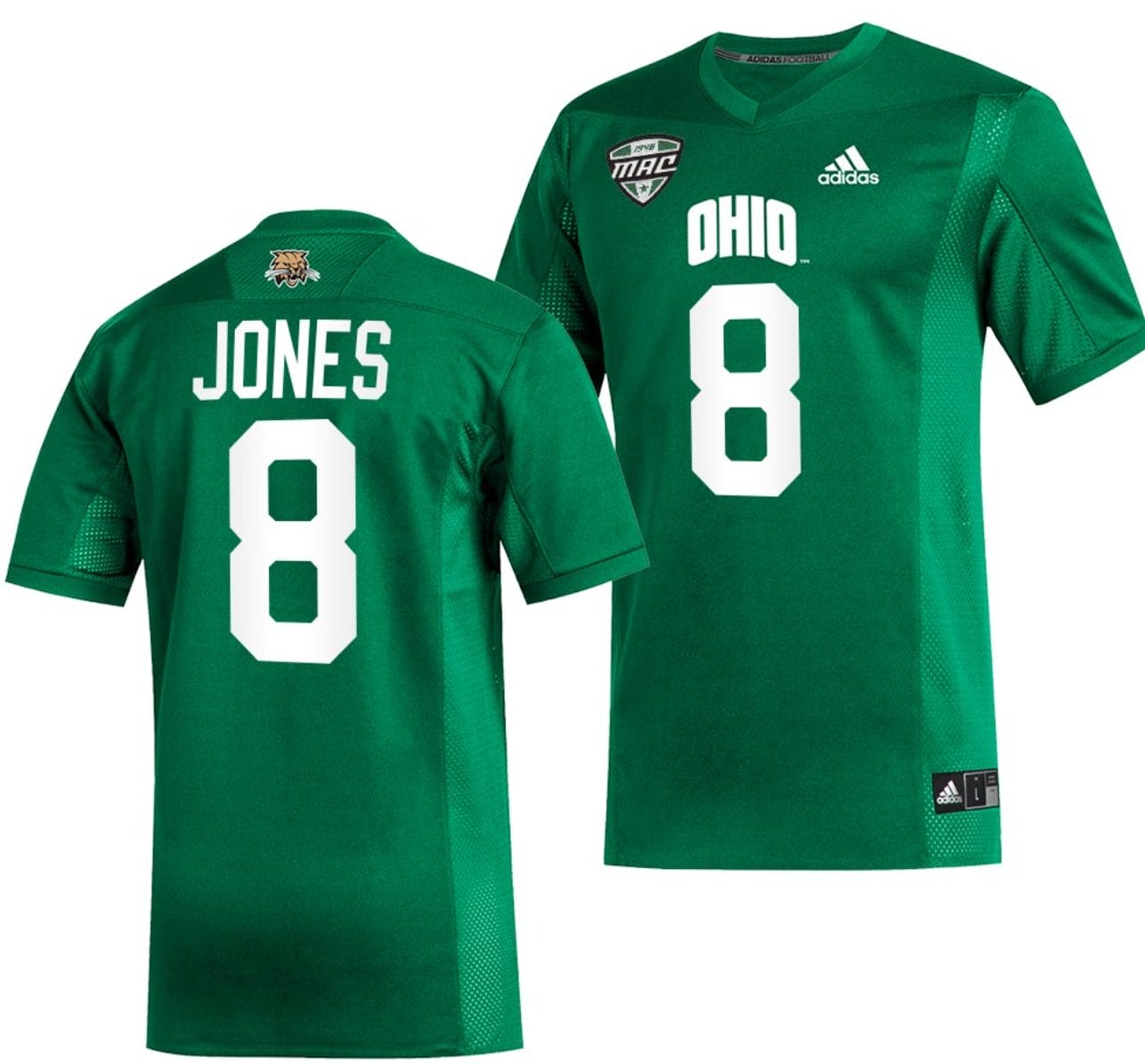 Jacoby Jones Jersey #8 Ohio Bobcats College Football Uniform Green 1 Jacoby Jones Jersey #8 Ohio Bobcats College Football Uniform Green