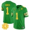 Jordan Burch Jersey #1 Oregon Ducks Honor Spencer Webb Patch Football Green