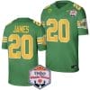 Jordan James Jersey #20 Oregon Ducks Fiesta Bowl Patch 2024 Football Playoff Green