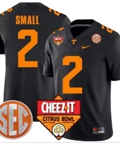 Jabari Small Jersey #2 Tennessee Volunteers Football Cheez It Citrus Bowl Patch Black