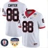 Jalen Carter Jersey #88 Georgia Bulldogs Orange Bowl Patch Football Stitched White 5 Jalen Carter Jersey #88 Georgia Bulldogs Orange Bowl Patch Football Stitched White