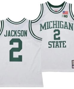 Jaren Jackson Jr Jersey #2 Michigan State Spartans 125th Basketball Anniversary 1990 Throwback White