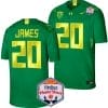 Jordan James Jersey #20 Oregon Ducks Fiesta Bowl Patch 2024 Football Green 5 Jordan James Jersey #20 Oregon Ducks Fiesta Bowl Patch 2024 Football Green