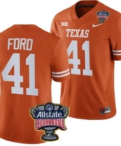 Jaylan Ford Jersey #41 Texas Longhorns Allstate Sugar Bowl Patch 2024 College Football Orange