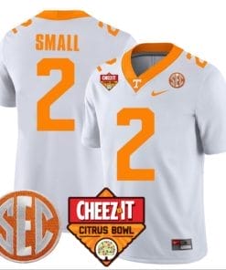 Jabari Small Jersey #2 Tennessee Volunteers Football Cheez It Citrus Bowl Patch White