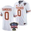 Ja'Tavion Sanders Jersey #0 Texas Longhorns Allstate Sugar Bowl Patch 2024 College Football White