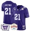 Joe Jarzynka Jersey #21 Washington Huskies Alamo Bowl Patch Football Purple 5 Joe Jarzynka Jersey #21 Washington Huskies Alamo Bowl Patch Football Purple
